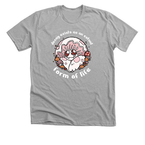 Capmon Decay-White, a Athletic Heather Premium Unisex Tee