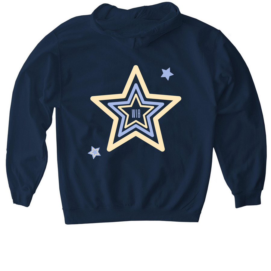 "Women In Business" Board Hoodie, a Navy Gildan Softstyle Pullover Hoodie (back-view)