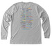 Fair. Fearless. Free. (with state outlets), a Athletic Heather Premium Long Sleeve Tee (back-view)