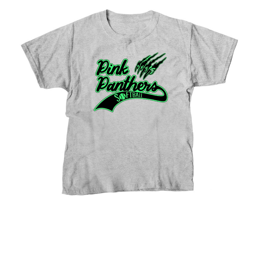 Pink Panthers- WT 7u Softball&nbsp;, a Sport Grey Youth Unisex Tee