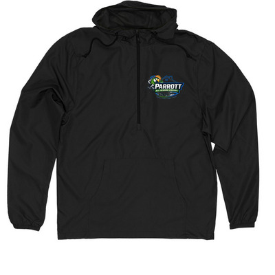 Parrott All-Season Veteran Support Drive, a Black Quarter-Zip Windbreaker