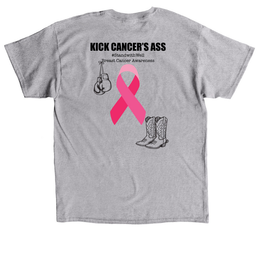 Stand With Well, a Sport Grey Classic Unisex Tee (back-view)