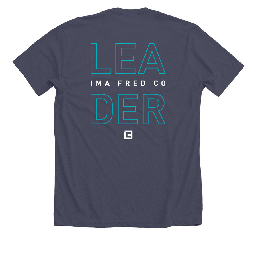 LFC Class of 2026 Leader T-Shirt (2 sided)&nbsp;, a Heather Midnight Navy Premium Unisex Tee (back-view)