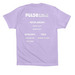 Taryn?s Shirt, a Dark Lavender Premium Cotton Tee (back-view)