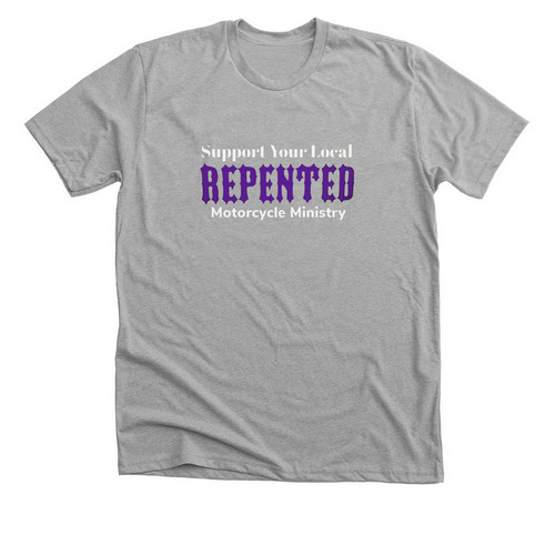 Support Your Local REPENTED MM, a Athletic Heather Premium Unisex Tee