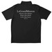 Performance Wear, a Black Unisex Performance Polo (back-view)