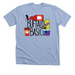I'm Not White Girl Basic, a Heather Baby Blue Premium Unisex Tee