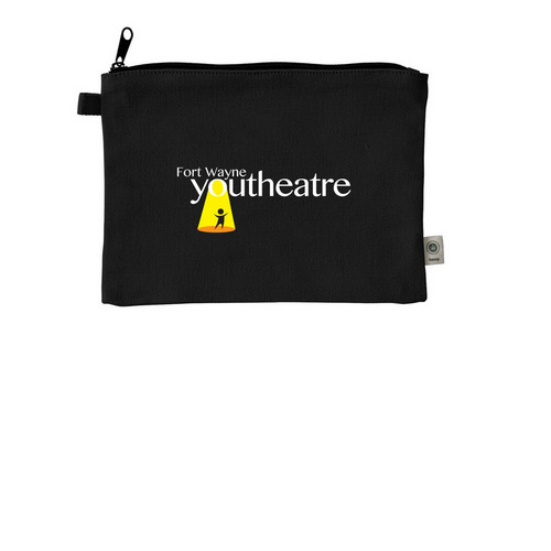 FWYT: Pouch, a Black 9"x7" Hemp Blend Pouch