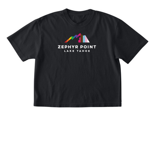 Zephyr Point's kin?dom Camp!, a Black Comfort Colors Boxy Tee