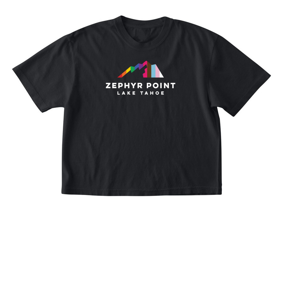 Zephyr Point's kin?dom Camp!, a Black Comfort Colors Boxy Tee