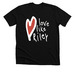 Love Like Riley: white logo for dark colors, a Solid Black Blend Premium Unisex Tee