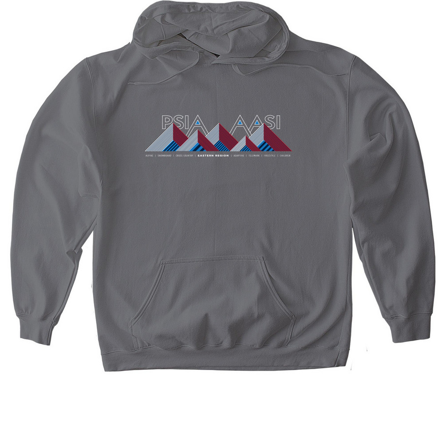 PSIA-AASI Eastern Region 2024 Shirts, a Charcoal Gildan Softstyle Pullover Hoodie
