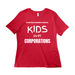 FCAE/Kids over Corporations, a Red Women?s Relaxed Cotton Tee
