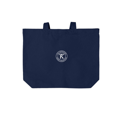 Kai Trump Tote Bag - Official, a River Blue Navy Cotton Canvas Tote Bag