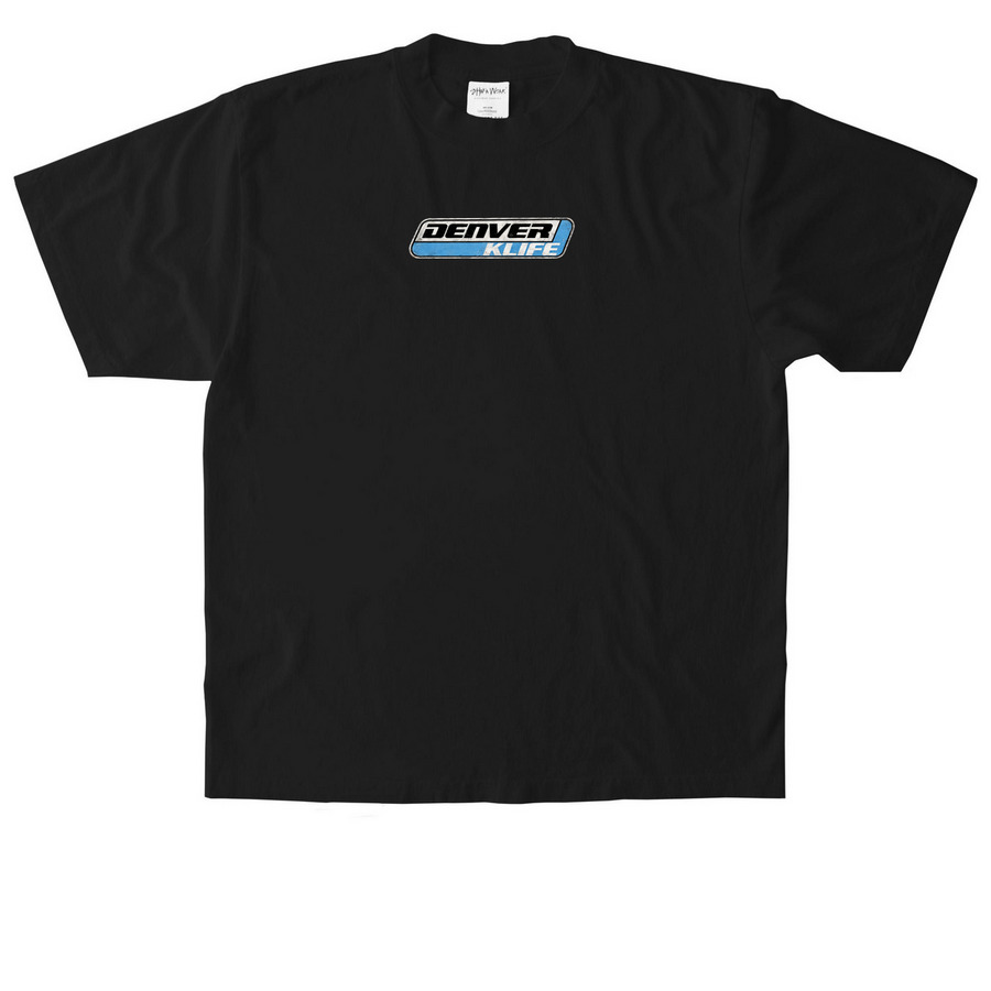 Denver KLIFE Vintage, a Black Heavyweight Garment Dye Tee