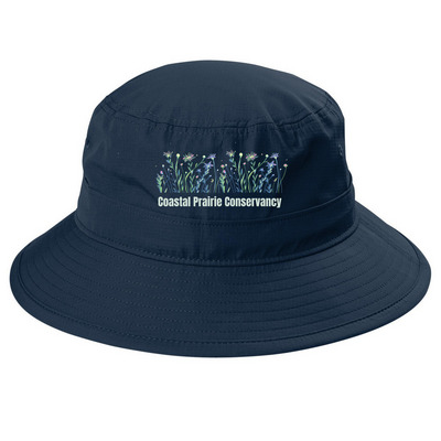 Limited Edition: Wildflower Hat, a Dress Blue Navy Printed UV Bucket Hat