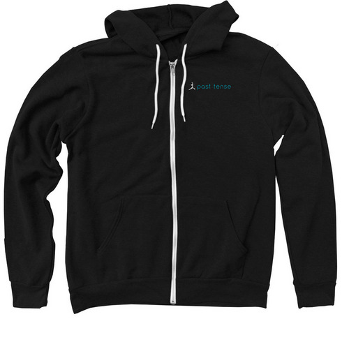 Grow Love Hoodie, a Black Zip Up Hoodie