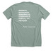 Na'l?'la' Inafa'maolek, a Heather Sage Premium Unisex Tee (back-view)