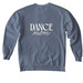 Adult Dance Mom Crew Neck, a Blue Jean Comfort Colors Crewneck Sweatshirt (back-view)