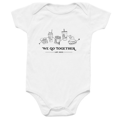 LDP Baby Onesie, a White Infant Onesie