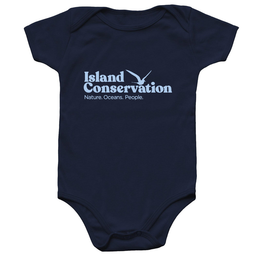 Island Conservation Onesie, a Navy Infant Onesie