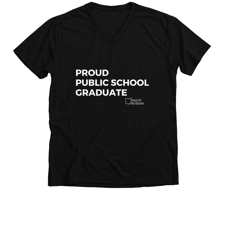 Public School Pride, a Solid Black Blend Premium V-Neck Tee