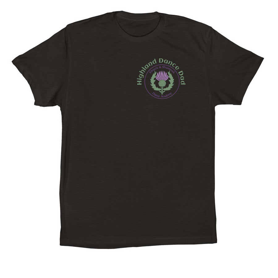 Highland Dance Dad, a Black Premium Cotton Tee