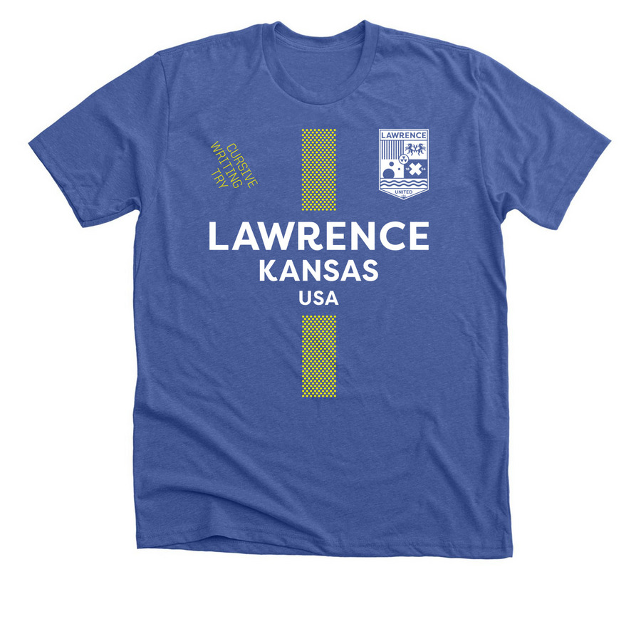 Lawrence United (Manager) - John Brown, a Solid True Royal Premium Unisex Tee