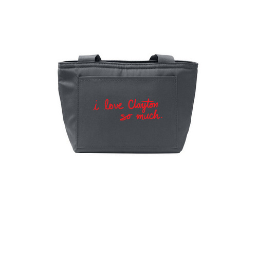 Insulated Lunch Tote, a Grey Steel Insulated Lunch Tote