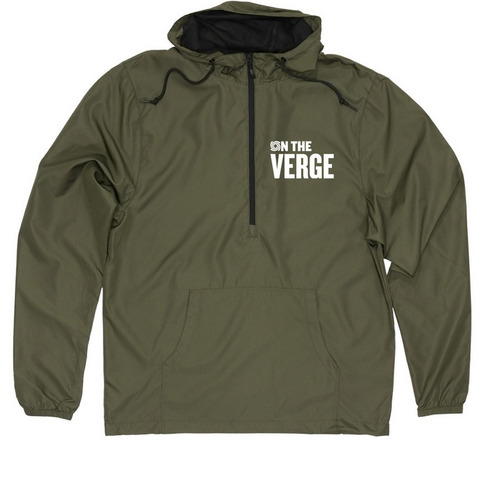 On the Verge Windbreaker, a Army Quarter-Zip Windbreaker