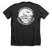 Humpback Whale Hawai?i Research Team, a Dark Grey Heather Premium Unisex Tee (back-view)
