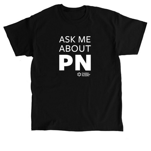 Ask Me About PN (Peripheral Neuropathy), a Black Classic Unisex Tee