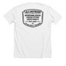 The Standard Tee, a Solid White Blend Premium Unisex Tee (back-view)
