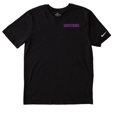 Shifstrong ALS Foundation Launch Store, a Black Nike Dri-FIT Jersey Blend Performance Tee
