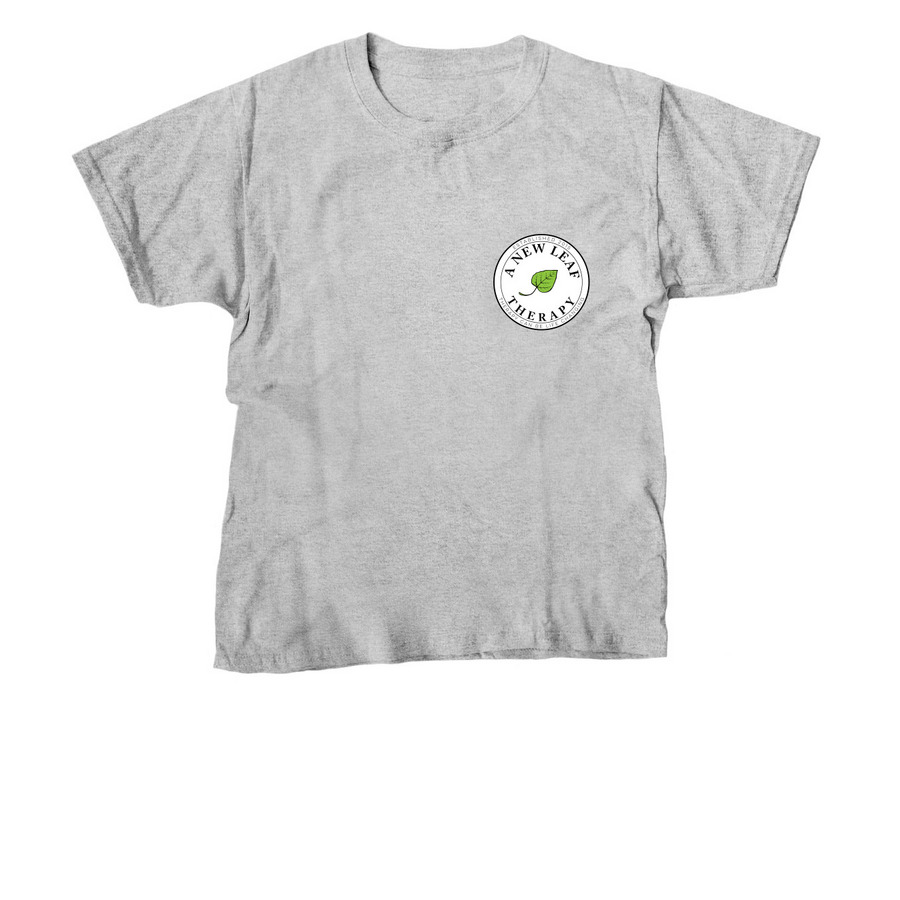 A New Leaf Tee and hoodie, a Sport Grey Youth Unisex Tee