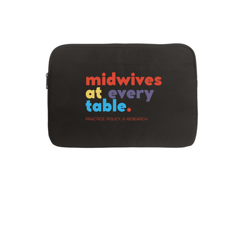 Midwives At Every Table, a Black Canvas Laptop Sleeve
