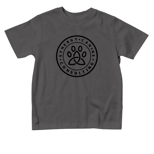 Synergy Canine Kids- Black, a Charcoal Toddler Tee