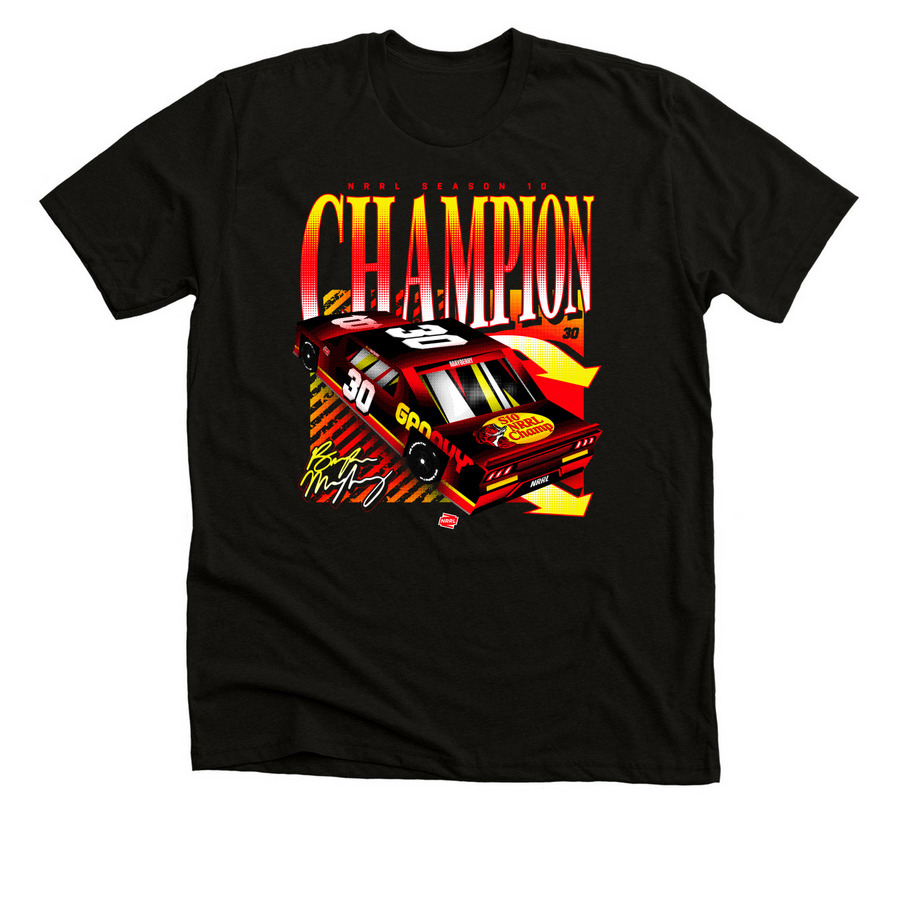 Brayden Mayberry Season 10 Champion Tee, a Black Heather Premium Unisex Tee