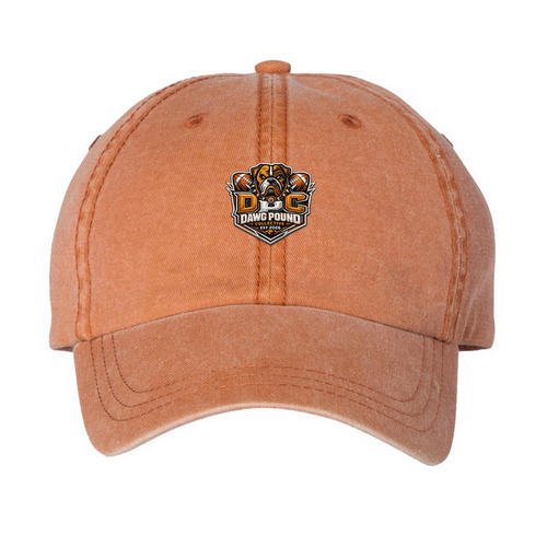 COOL NEW HATS&nbsp;, a Texas Orange Printed Pigment Dye Baseball Cap