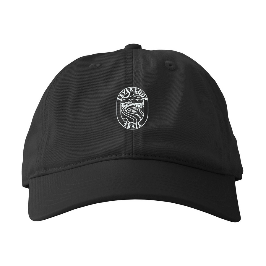 Levee Loop Trail Marker Cap, a Black Printed Eco Baseball Cap