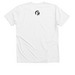 be a good human script dark, a Solid White Blend Premium V-Neck Tee (back-view)