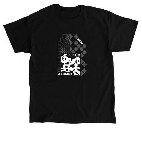 Old School / New School SCPA Alumni Logo, a Black Classic Unisex Tee