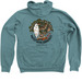 Protect the Balance Zip Up Hoodies, a Heather Deep Teal Zip Up Hoodie (back-view)