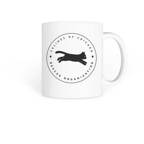 Felines of Chicago Mug, a White Coffee Mug