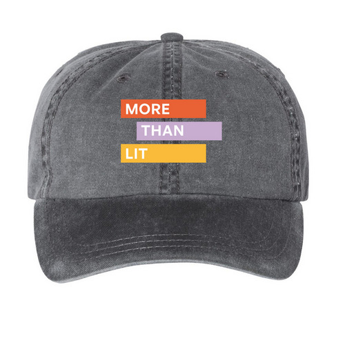 More Than Lit Supporter Hat&nbsp;, a Black Printed Pigment Dye Baseball Cap