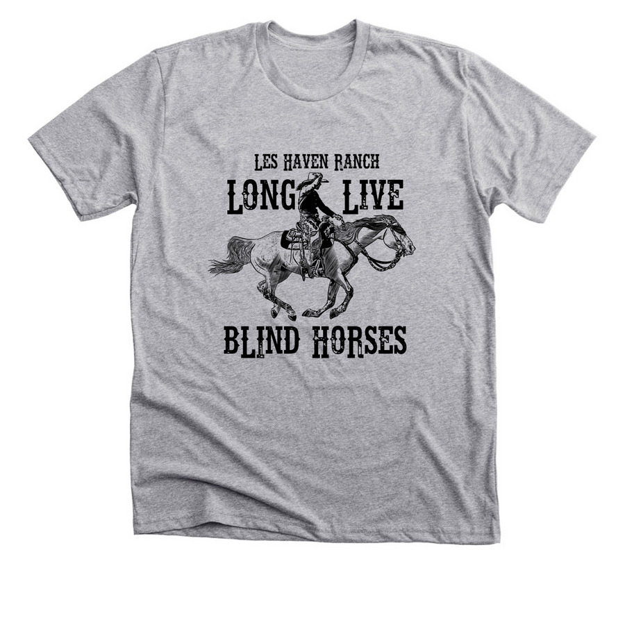 Long Live Blind Horses, a Athletic Heather Premium Unisex Tee