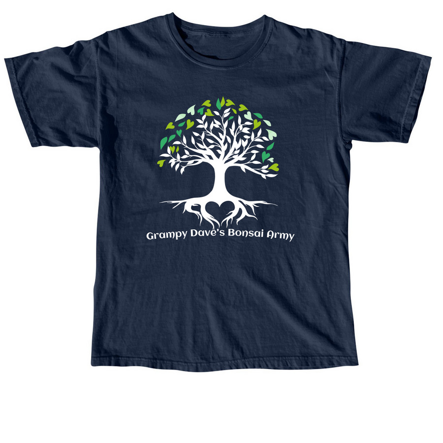 Grampy Dave's Bonsai Army, a True Navy Comfort Colors Unisex Tee