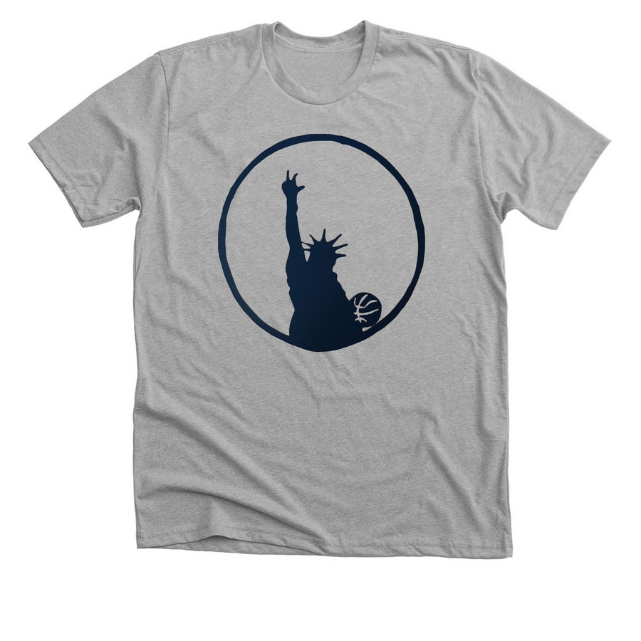 Go New York!, a Athletic Heather Premium Unisex Tee