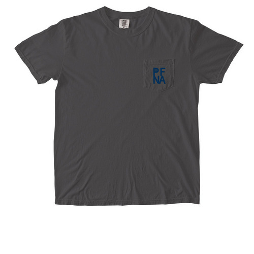 PFNA Minimal Pocket Tee, a Pepper Comfort Colors Pocket Tee