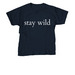 AWHC: Stay Wild, a Navy Youth Unisex Tee